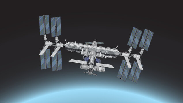 International Space Station (ISS) in Space