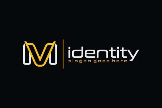 Luxury letter M with lines concept. Very suitable for symbol, logo, company name, brand name, personal name, icon and many more.