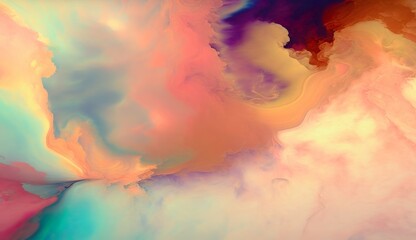 Surreal, abstract, psychedelic, marbled, cloud, design, (generative ai)