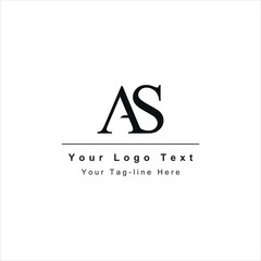 AS or SA letter logo. Unique attractive creative modern initial AS SA A S initial based letter icon logo