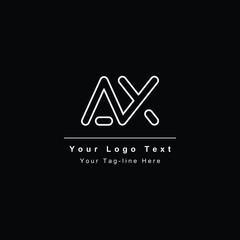 AX or XA letter logo. Unique attractive creative modern initial AX XA A X initial based letter icon logo