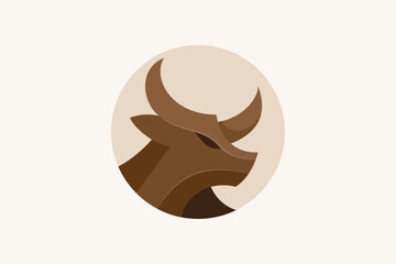 illustration of a silhouette of a bull