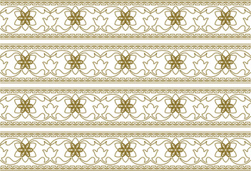 sketch vector illustration of indian floral pattern baground