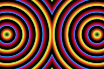 Beautiful simple colourful rainbow gradient line art design background template elements