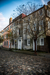 Rainbow Row in downtown Charleston, SC