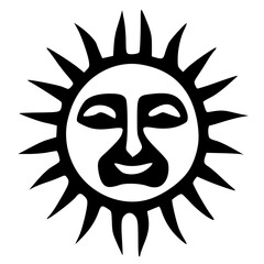 vector illustration of sun icon