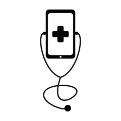online doctor icon design. medical virtual service sign and symbol.