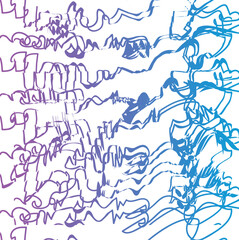Fototapeta premium Curved lines form a lensing effect