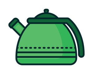 teapot green kitchen utensil