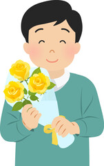 父の日のお父さん_ベクターイラスト