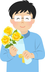 父の日のお父さん_ベクターイラスト