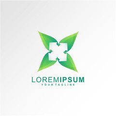 Awesome Home Leaf Premium Logo Vector