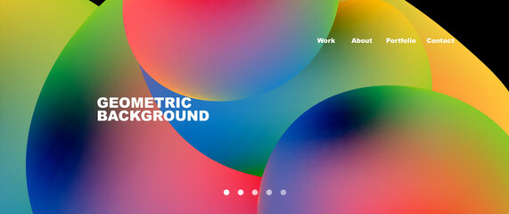 Fluid shapes vector abstract background