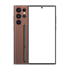 big smart phone blank display and pen