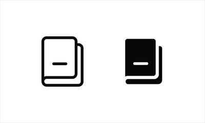 Book icon Education icons button, vector, sign, symbol, logo, illustration, editable stroke and flat design style isolaated on white linear pictogram