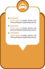 Infografic step by step new, Icon Next and Back for design