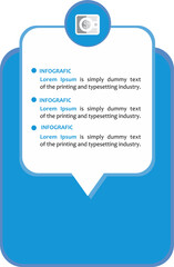 Infografic step by step new, Icon Next and Back for design