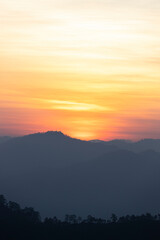colorful dramatic sky with cloud at sunset.beautiful sky with clouds background