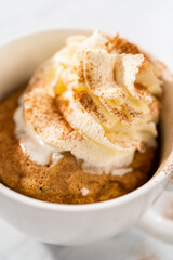 Pumpkin mug cake