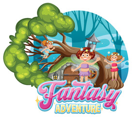 Obraz na płótnie Canvas Fantasy Adventure text for banner design