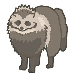 たぬきの手書きイラスト