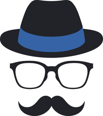 シンプルな紳士アイコン _ベクターイラスト