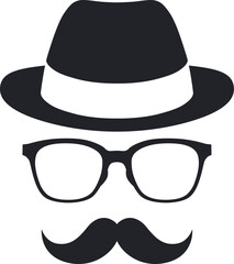 シンプルな紳士アイコン _ベクターイラスト