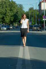 Fototapeta premium Way of businesswoman