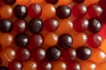 Close up of vitamin gummies 