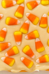 Candy corn fudge