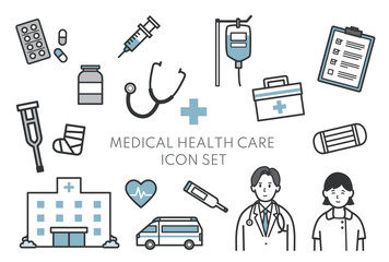 医療アイコンイラストセット２