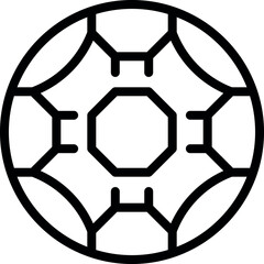 Soccer ball icon outline vector. Shop store. Online seller