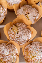 Apple sharlotka muffin