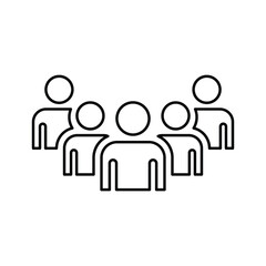 Leadership icon. Line, outline design.