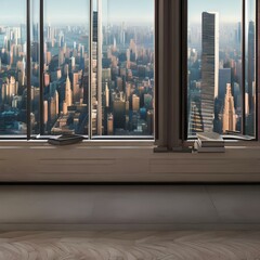 A room with a view of the city skyline2, Generative AI