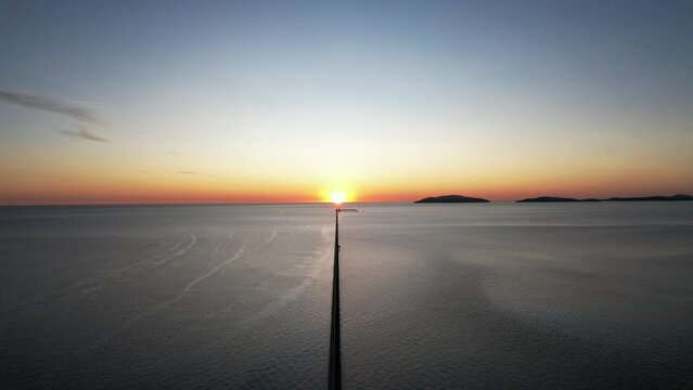 Spectacular cinematic aerial footage of Lucinda Queensland Australia