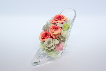 プリザーブドフラワー-ガラスの靴-