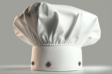 White Chef's Cap/Hat. Photo generative AI