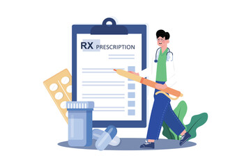 Doctor Writing Prescription