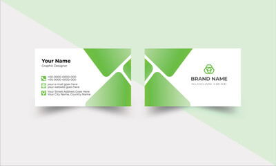 Clean and simple business card template. Creative and modern business card template. Corporate business card, name card template ,horizontal simple clean layout design template.