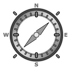 compas illustration white background