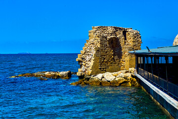 Ruins of the ancient port of Akko