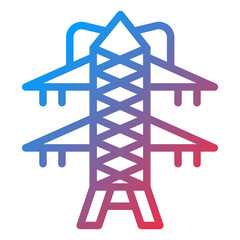 Vector Design Transmission Tower Icon Style