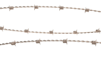The barbed wire png image 3d rendering