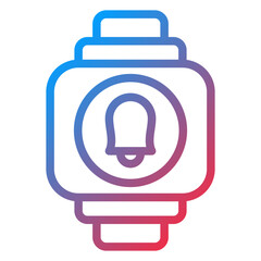 Vector Design Smartwatch Alarm Icon Style