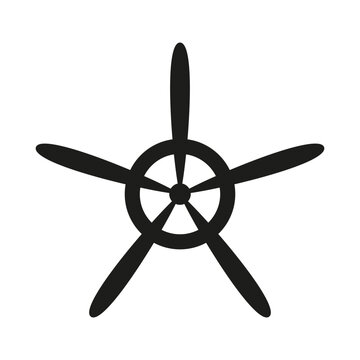 recommend clip art: Vintage airplane propeller icon, great design for any purposes. Vector illustration.