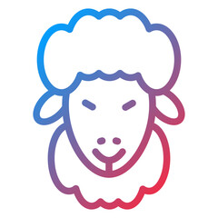Vector Design Sheep Icon Style
