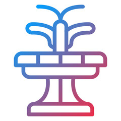 Vector Design Fountain Icon Style