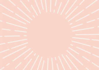 集中線　シンプル　使いやすい　横　横長　太陽　シンボル