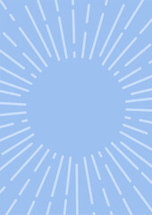 集中線　シンプル　使いやすい 　縦　太陽　シンボル